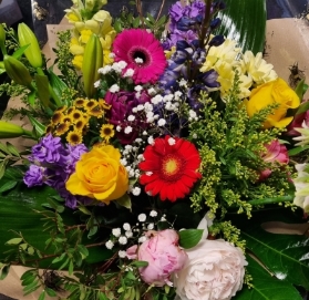 Pride rainbow bouquet